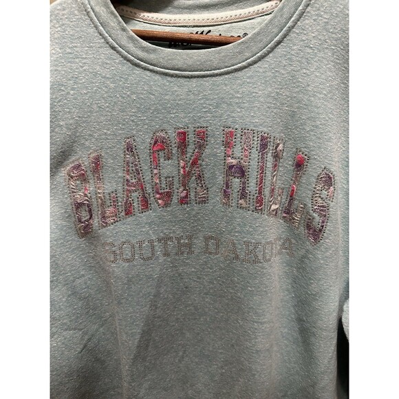 U.S. Vintage Black Hills South Dakota Bejeweled Pullover Oversized Sweater XL BN - Picture 2 of 5